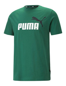 Puma Ess 2 Col Logo T-shirt Uomo Manica Corta Verde Taglia L