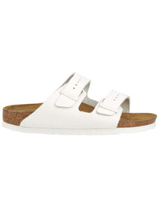 Birkenstock ciabatte Arizona bianche in pelle 1025061
