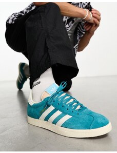 adidas Originals - Gazelle - Sneakers blu oceano e bianche-Nero