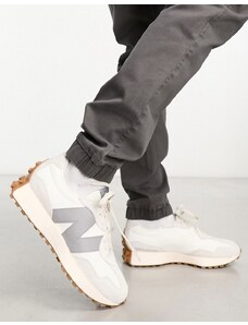 New Balance - 327 - Sneakers bianche e grigie-Bianco