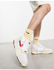Nike - Air 1 - Sneakers bianche e rosse-Bianco