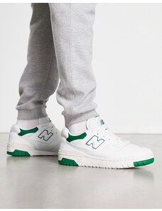 New Balance - 550 - Sneakers bianche e verdi-Bianco
