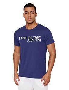 Emporio Armani Crew Neck T-Shirt Bold Logo, T-Shirt Uomo, Blu (Patriot Blue), M