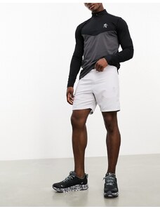 Gym King - React - Pantaloncini da 6,5 pollici grigi e bianchi-Grigio