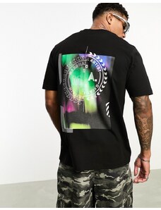 Marshall Artist - T-shirt nera con stampa sul retro "Paradiso"-Nero