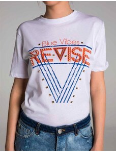 Revise Blue Vibes T-shirt con stampa