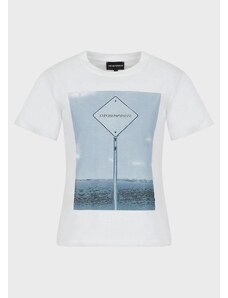 Emporio Armani T-shirt in jersey stampa fotografica