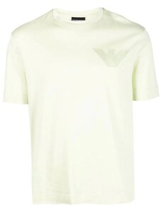 Emporio Armani T-shirt in cotone logo ricamato