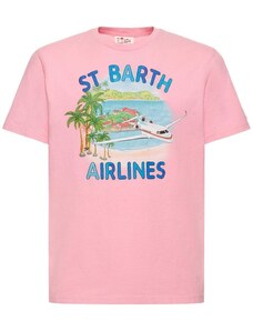 Mc2 Saint Barth T-shirt in jersey di cotone stampa St. Barth
