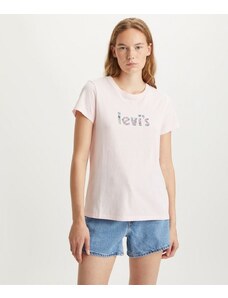 Levi's T-Shirt The Perfect Tee Floral Poster Logo Donna