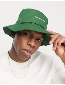 New Balance - Cappello da pescatore verde con logo lineare
