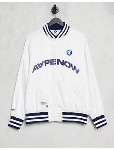 AAPE By A Bathing Ape - Giacca college bianca-Bianco