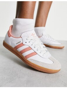adidas Originals - Samba OG - Sneakers bianche e color pesca-Bianco