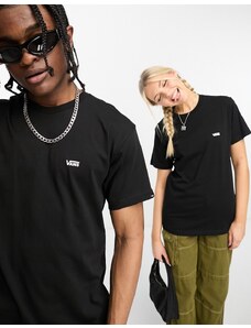 Vans - Left Chest - T-shirt nera con logo a sinistra sul petto-Black
