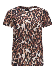 Freddy T-shirt comfort fit in jersey stampato animalier