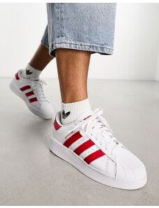 adidas Originals - Superstar XLG - Sneakers bianche e rosse-Nero