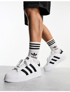 adidas Originals - Superstar XLG - Sneakers bianche e nere-Nero