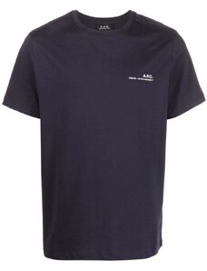 A.P.C. T-shirt logotype dark blu