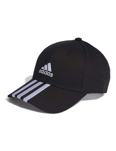 Cappellino da baseball nero adidas 3-stripes Cotton Twill