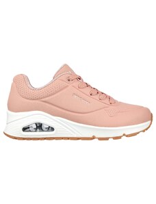 Sneakers rosa da donna con suola ad aria Skechers Uno