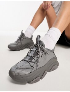 Steve Madden - Portable - Sneakers grigio scuro con suola spessa