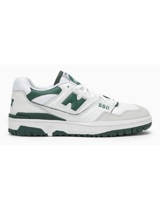 New Balance Sneaker bassa 550 bianca/verde