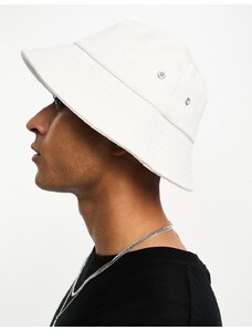 SVNX - Cappello da pescatore bianco sporco in tela di cotone