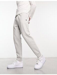 Polo Ralph Lauren - Icon - Joggers grigio mélange con fondo elasticizzato in maglia a doppio filo