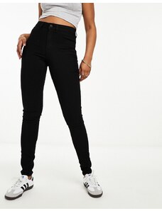Vila - Jeans skinny in denim elasticizzato nero