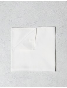 ASOS DESIGN - Fazzoletto da taschino bianco