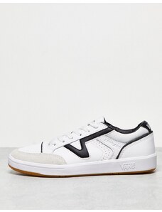 Vans - Lowland Jmpr - Sneakers bianco court true e nere con suola in gomma
