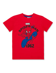 T-shirt rossa da bambino con stampa Spiderman