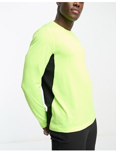 The North Face - Running Lightbright - T-shirt a maniche lunghe gialla-Giallo