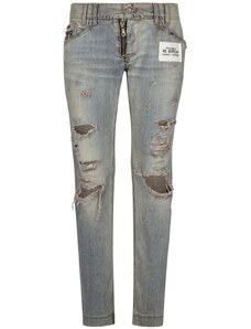 3884O jeans DOLCE & GABBANA grigio nero 14 stretch pantaloni uomo