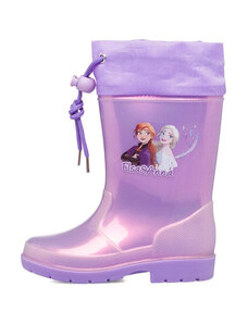 Stivali di gomma lilla da bambina con Elsa e Anna di Frozen