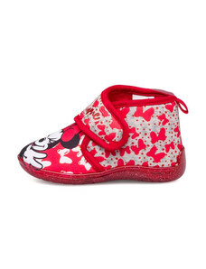 Mickey Mouse Pantofole rosse da bambina con stampa Minnie