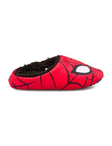 Pantofole rosse da bambino con maschera di Spiderman