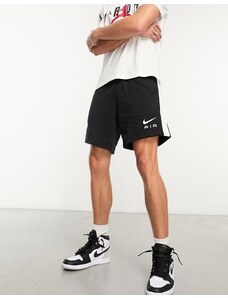 Nike - Air - Pantaloncini neri con logo-Nero