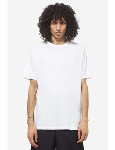 Auralee T-Shirt SEAMLESS CREW NECK in cotone bianco