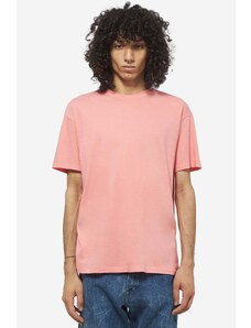 Auralee T-Shirt SEAMLESS CREW NECK in cotone rosa