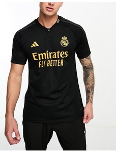 adidas performance adidas Football - Real Madrid - Maglia nera in jersey-Nero