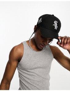 47 Brand - Chicago White Sox - Cappellino con visiera nero con logo e stemma ricamati