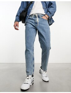 Only & Sons - Avi - Jeans taglio corto affusolati rigidi lavaggio chiaro-Blu
