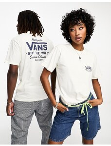 Vans - Holders Street Classic - T-shirt bianco sporco con stampa sul retro