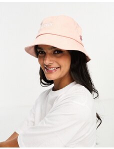 Levi's - Cappello da pescatore rosa con logo vintage