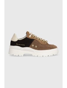 Filling Pieces sneakers in camoscio Court Serrated Topaz 71633831933