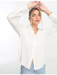Mango - Maglietta a maniche lunghe bianca classica-Bianco