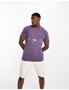 adidas Originals - Next - T-shirt viola con logo sul petto