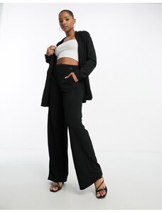 Vero Moda - Pantaloni con fondo ampio neri in jersey in coordinato-Nero