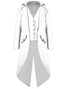 Costume Steampunk Uomo, Giacca Da Smoking Da Uomo, Gotica Vittoriana Cappotto Da Uomo, Cappotto Gotico Steampunk Vintage Giacca Irregolare Vittoriano Cappotti Antivento Antivento Tailcoat Jacket